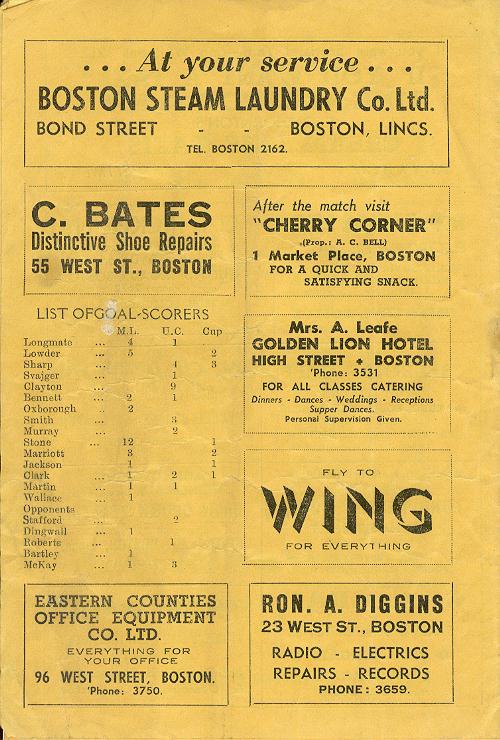 Programme Page 8 - 1949/50