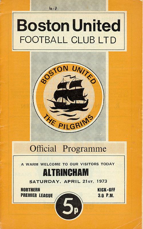 Programme Page 1 - 1972/3