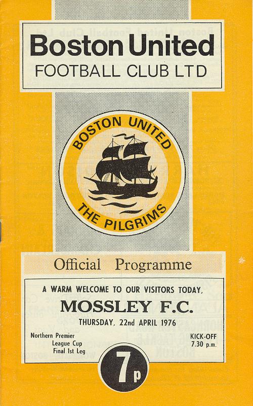 Programme Page 1 - 1975/6