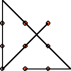 3 x 3 grid with path